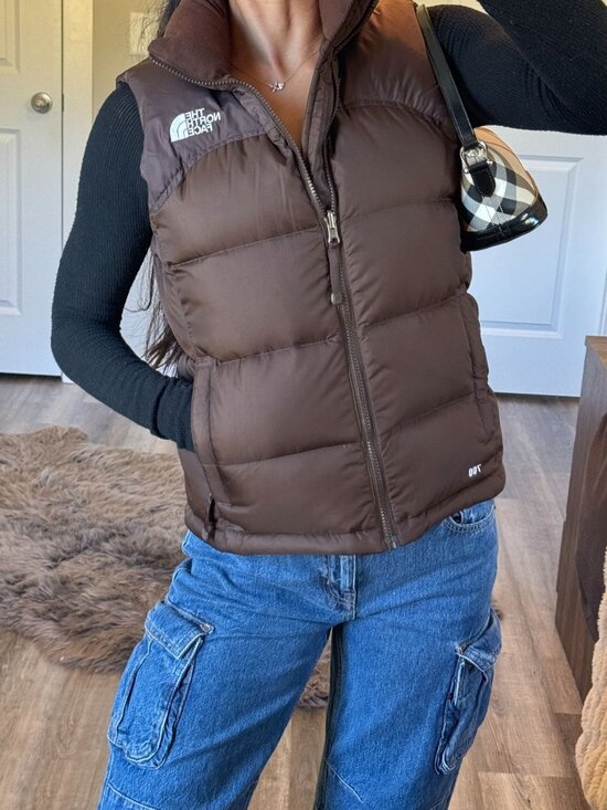 The North Face Jackets & Blazers - The North Face 1996 Retro Nuptse 700 Goose Down Puffer Vest Womens S Brown